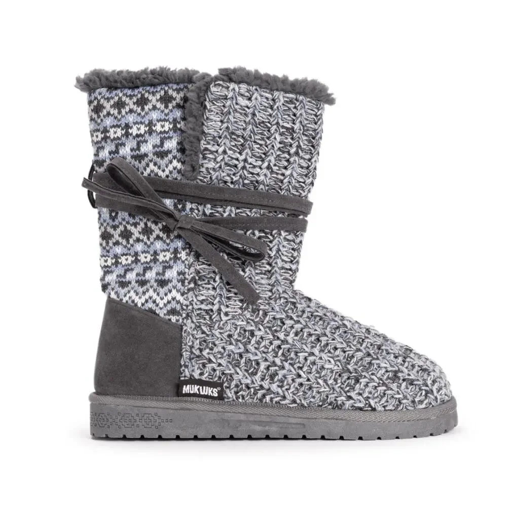 Essentials by MUK LUKS Heather Gray Clementine Women's Winter Boots